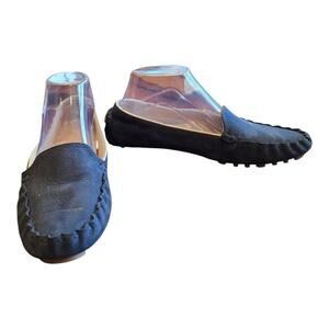 Cole Haan Cary Venetian Woman's blue suede leather loafers 9.5M‎